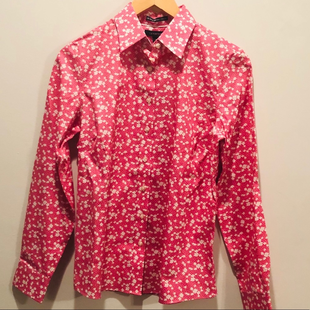 Lands End no iron button down